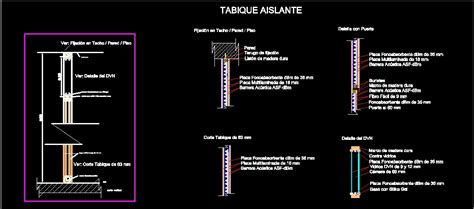 Acoustic Partition Dwg Detail For Autocad Designs Cad