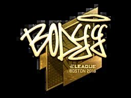 Bodyy Gold Boston 2018 CSGO Sticker Price CS GO Captain