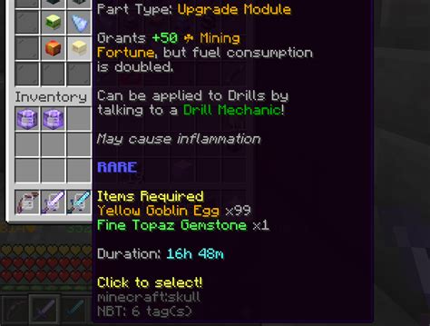 It takes 99x yellow goblin eggs to forge this item but yellow eggs aren