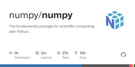 Numpy Readme Md At Main · Numpy Numpy · Github