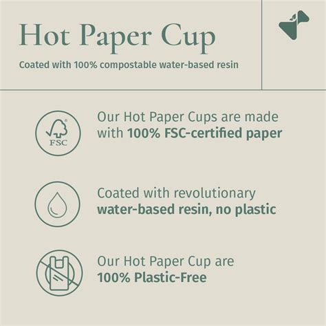 Compostable Ripple Wall Hot Paper Cup Oz Green Lab