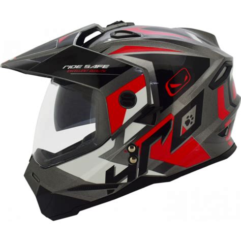 Casco Moto Shaft 227 Trial Abierto Con Visera Urbano Negro Mate Norma