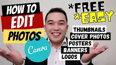 HOW TO EDIT PHOTOS USING CANVA L PAANO MAG EDIT NG PICTURES L