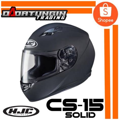 Hjc Cs Fullface Single Visor Helmet Plain Colors Shopee Philippines