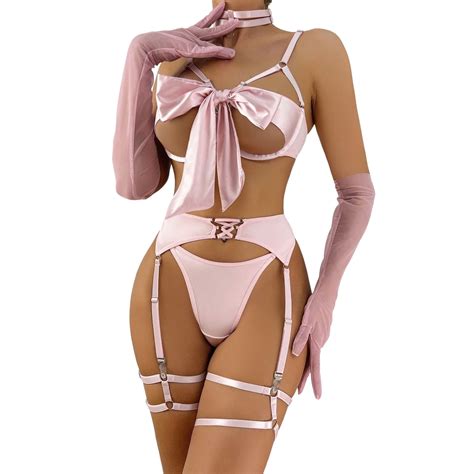 Rrunsv Lingerie Bodysuit Women S Self Knot Front Teddy Lingerie One