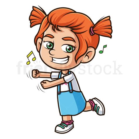 Black Girl Dancing Cartoon Clipart Vector Friendlystock