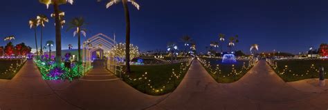 East Side Christmas Lights, Mesa Arizona Temple, Mesa, Arizona USA 360 ...