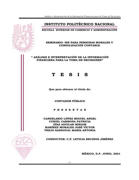 Tesis Instituto Polit Cnico Nacional