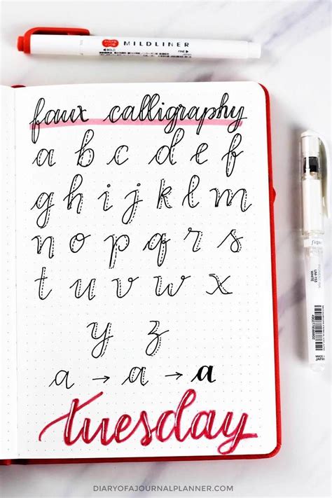 Bullet Journal Fonts Fonts For Bullet Journal You Need To Try Artofit