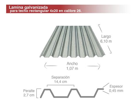 Laminas Para Techo Galvanizadas X X Meses Sin Intereses