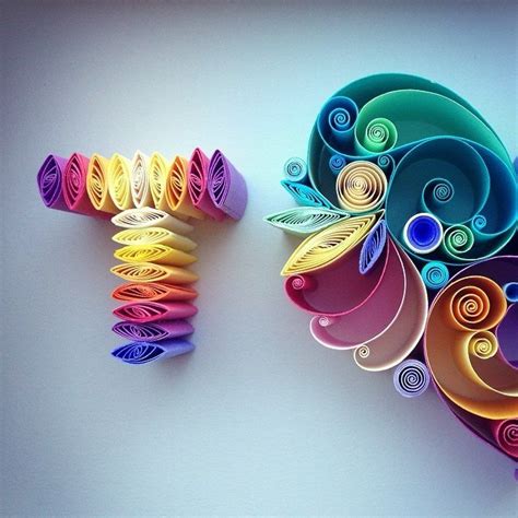 Quilled Colorful Paper Design By Sena Runa Icanbecreative