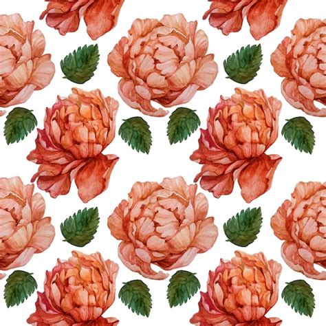 Premium Vector Watercolor Flower Seamless Pattern