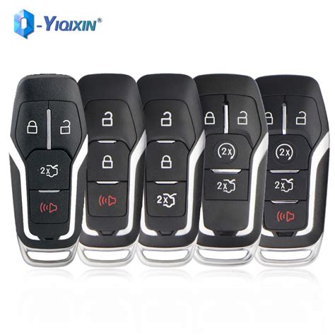 YIQIXIN 3 4 5 Buttons Remote Smart Car Key Shell For Ford Fusion