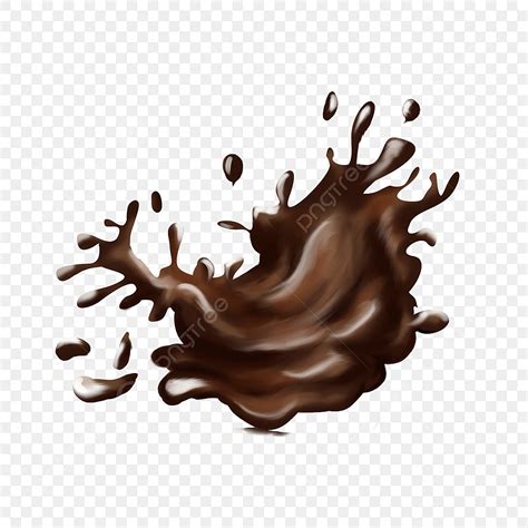 Splashing Spray PNG Transparent, Hot Chocolate Splash With Spray ...