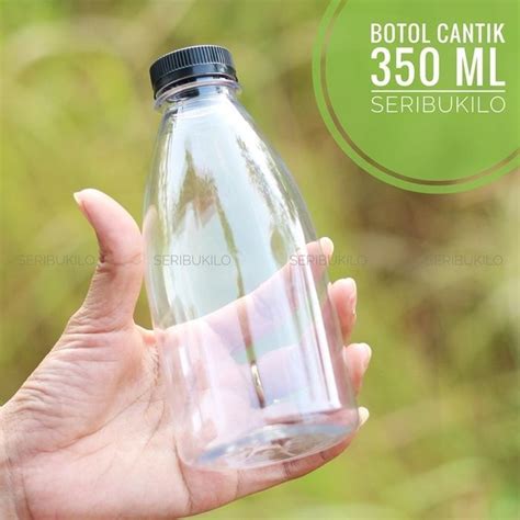 Botol PET Cantik 350 Ml ISI 50 PCS Botol Plastik Cantik 350 Ml