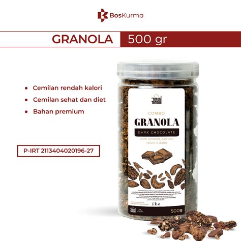 Jual Granola Combo Gr Dark Chocolate Granola Oatmeal Premium