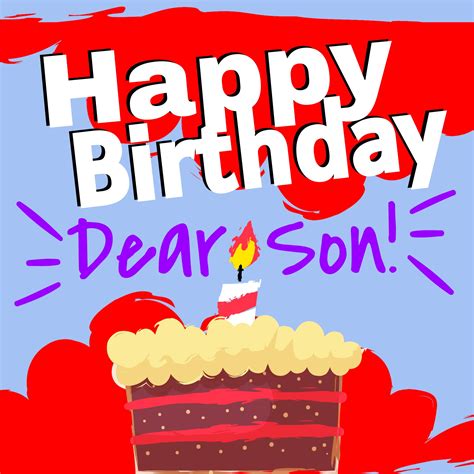 Free Happy Birthday Wishes And Images For Son With Cake Birthdayimg