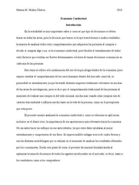 Economía Conductual Pdf Ciencias Económicas Comportamiento