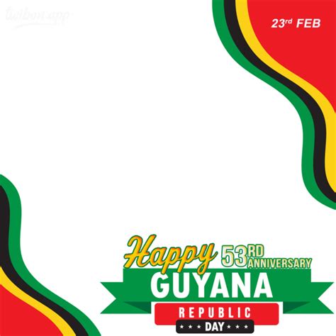 Rd Republic Day Of Guyana Theme Background Frame