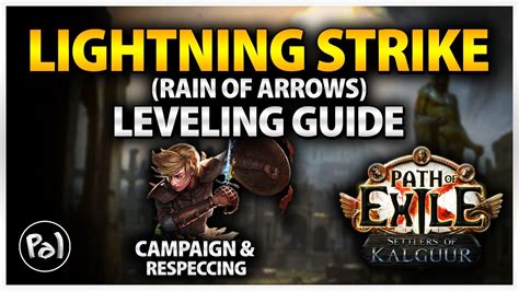 PoE 3 25 Lightning Strike Warden Leveling Guide Rain Of Arrows Until