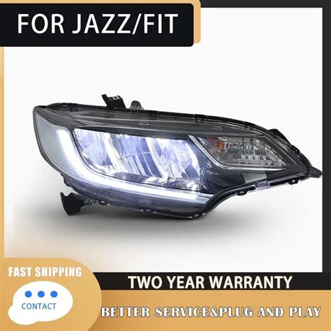 Head Lamp For Honda Fit Headlights 2014 2019 Jazz LED Headlight DRL