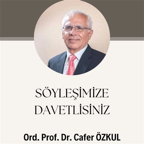 Ord Prof Dr Cafer Zkul Koca Z Nde Konferans Verecek