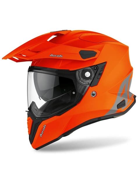 Casco Airoh Commander Orange Fluo Matt Kmotoshop It Abbigliamento E