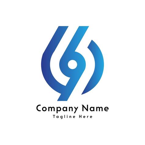 96 number initial logo design icon 40533126 Vector Art at Vecteezy