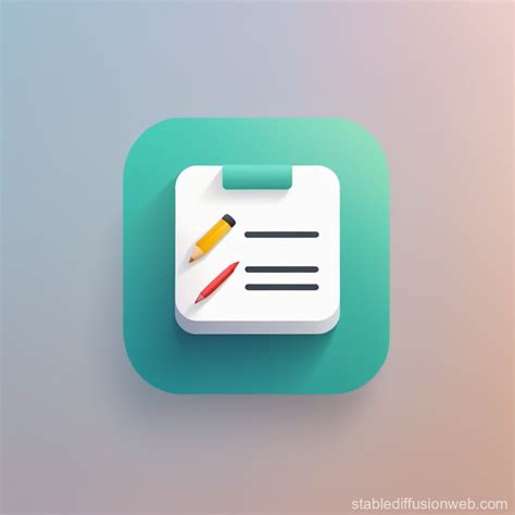 Elegant To-Do List App Icon | Stable Diffusion Online