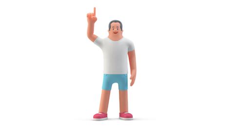 Page 2 36 191 Man Raising One Finger 3d Illustrations Free Download