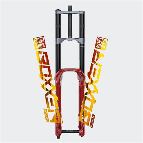 Rockshox Boxxer Fork Sticker Clear Bottom For Mtb Mountian Bike