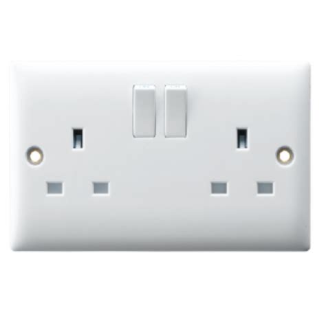 Rr 13a Twin Switched Socket Outlet W3002 Binja