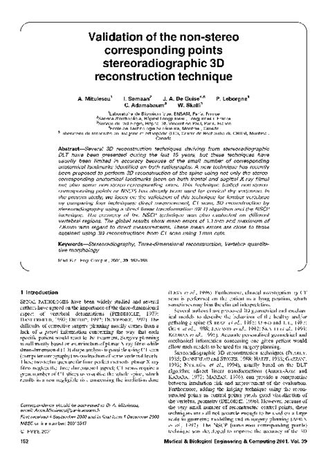 Pdf Three Dimensional Surface Rendering Reconstruction Of Scoliotic