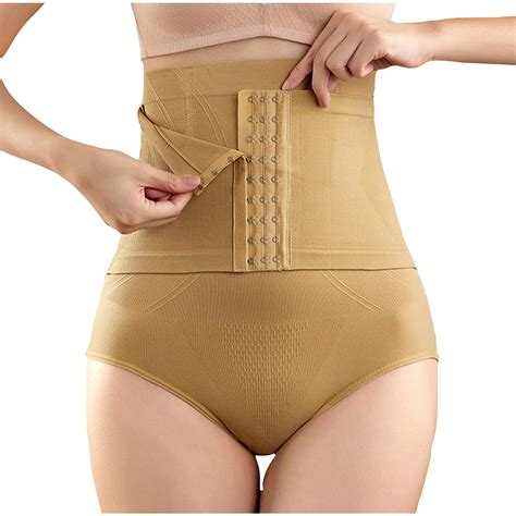 Luxalzxs High Waisted Tummy Control Panties For Women Belly Tightening