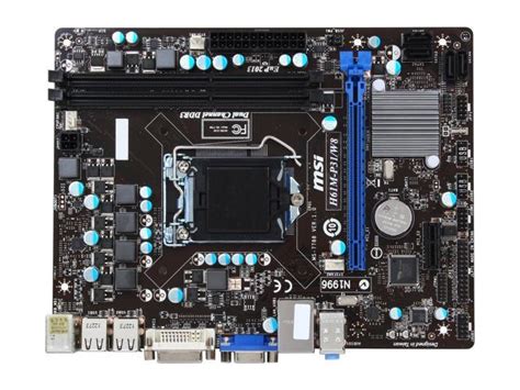 MSI H61M P31 W8 LGA 1155 Micro ATX Intel Motherboard With UEFI BIOS