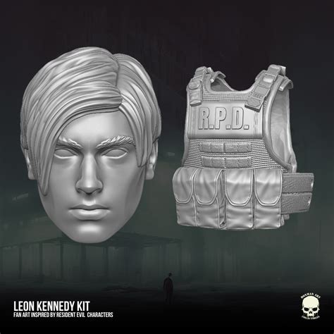 Stl File Leon Kennedy Residual Evil Fan Art Kit 3d Printable File For Action Figures 🎨・3d