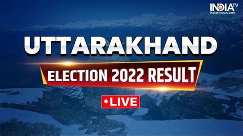 Uttarakhand Election Results 2022 India Tv