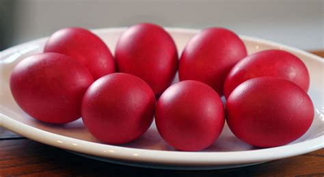 Red Eggs Recipe Michael Psilakis Eggs Greek Easter Recipes Traditional Easter