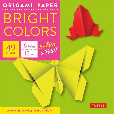 Amazon Origami Paper Bright Colors Sheets Tuttle Origami