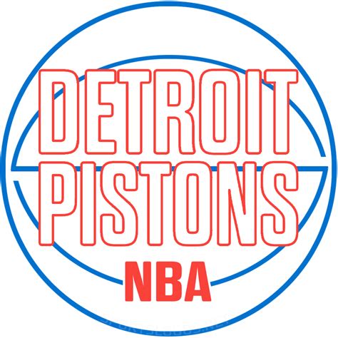 Detroit Pistons Primary Logo National Basketball Association NBA