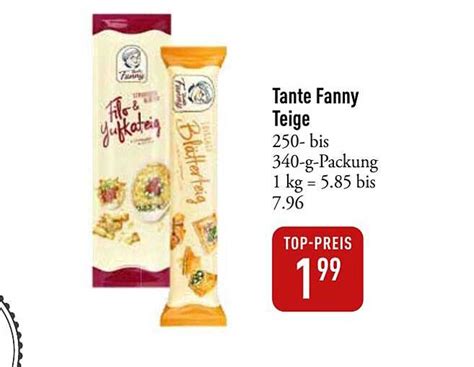 Tante Fanny Teige Angebot Bei DINEA 1Prospekte De