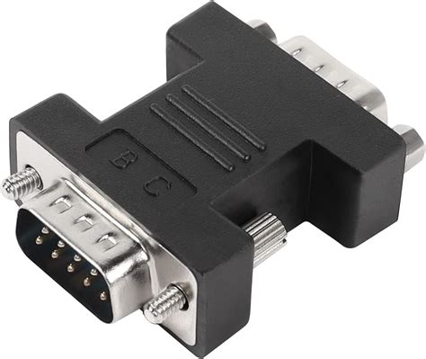 QIANRENON RS232 DB9 Macho A DB9 Macho Adaptador De Conector Extensor DB