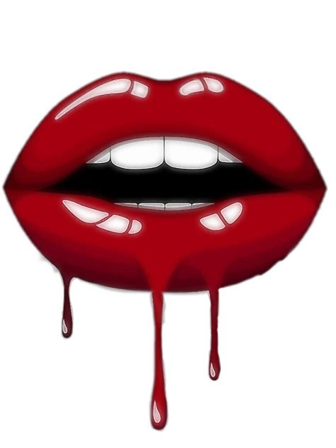 Dripping Lips Art Print For Sale By Laiil Redbubble