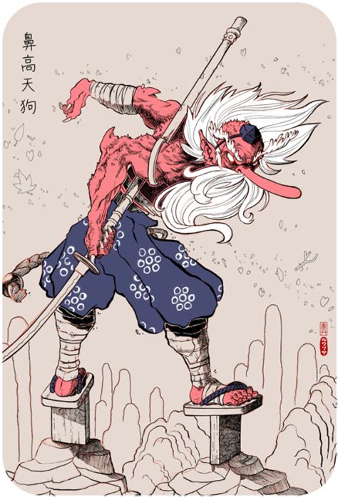 Tengu sketch // Yokai Japanese Art Modern, Japanese Art Styles ...