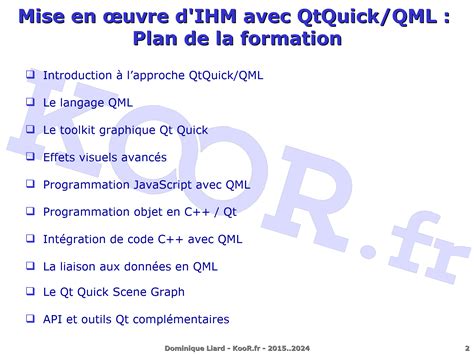 Mise En Oeuvre D Ihm Avec La Librairie Qtquick Qml Mise En Document