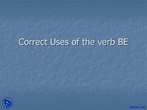 correct    verb  english language lecture  docsity