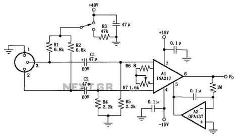 Ne Phono Preamp Schematic Ic Preamplifier Circuit D