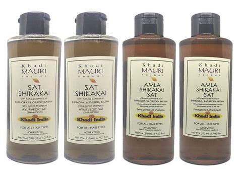 Buy Khadi Mauri Shikakai Amla Shikakai Shampoo 840 Ml Online At Low