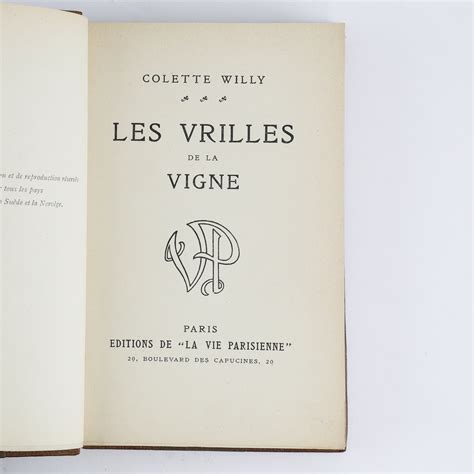 Les Vrilles De La Vigne Librairie Le Pas Sage