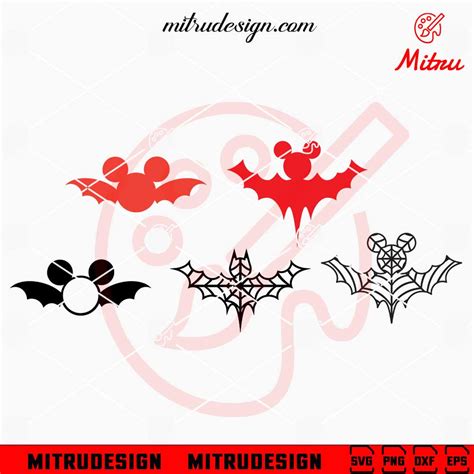 Disney Halloween Bat Bundle SVG Free PNG DXF EPS Vector